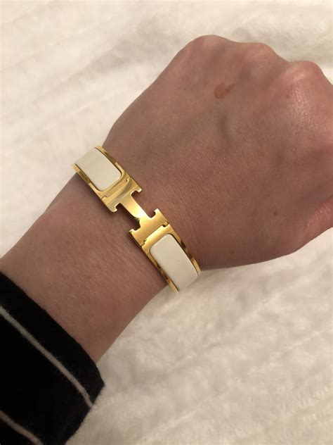 leather hermes bracelet replica|authentic Hermes clic clac bracelet.